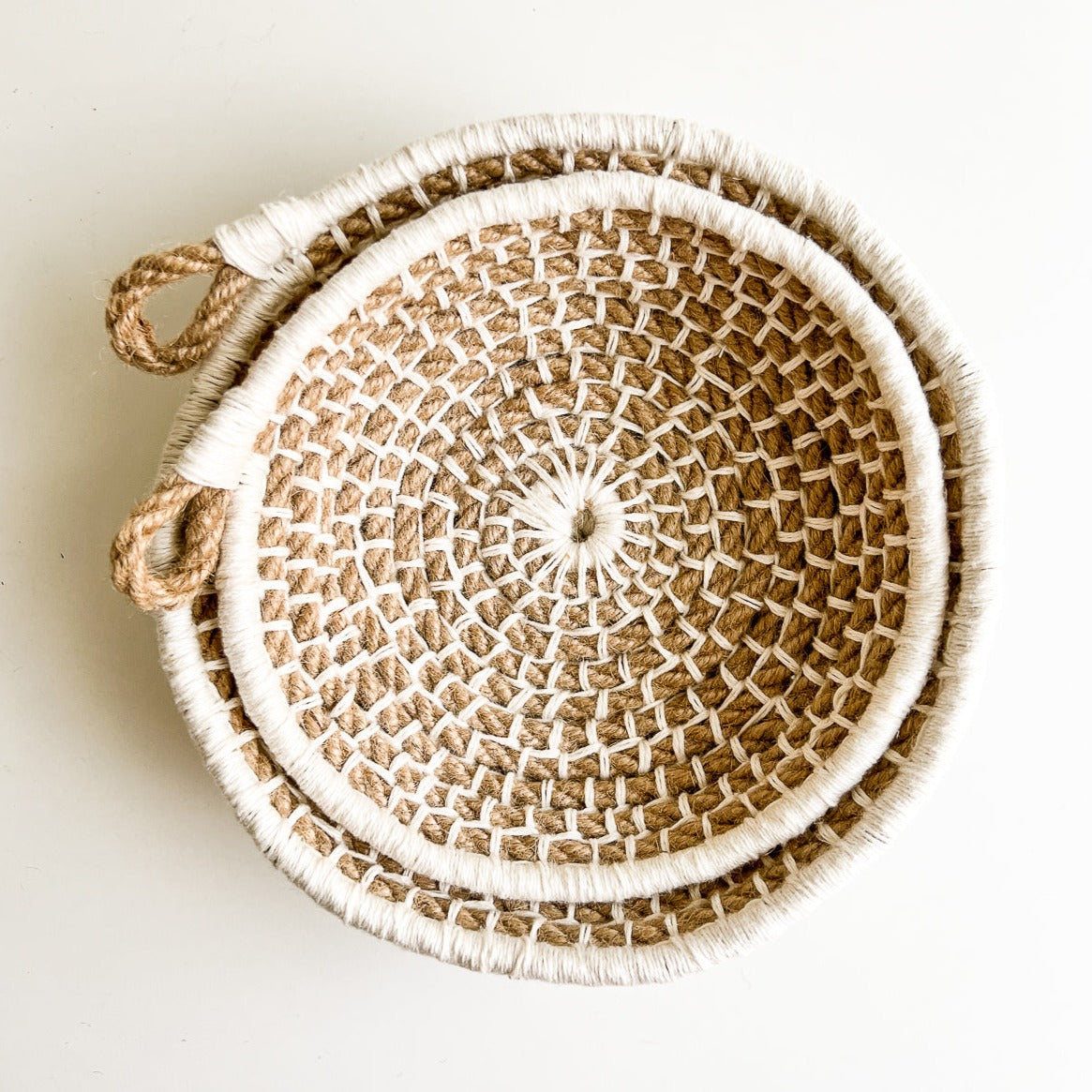 Naomi Nesting Bowls Kit - Jute with Ivory